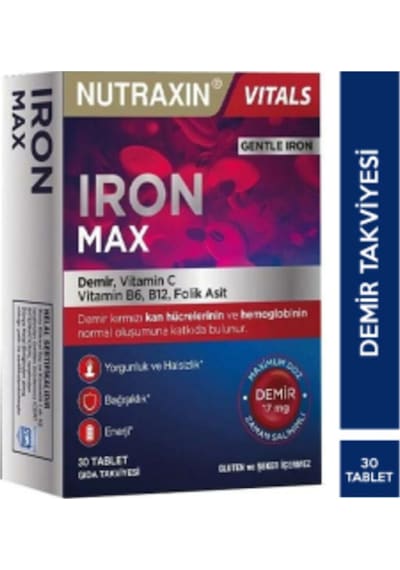Nutraxin Iron Max 17 Mg 30  Tablet