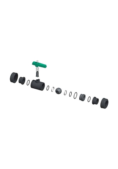 Pimtaş Havuz Pvc Küresel Su Vanası d.63 mm  Yapıştırmalı-Pool Val