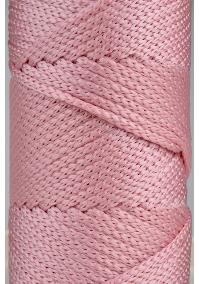 5 Mm - 400 Gr Polyester Makrome Ipi Pembe 95 M Polyester Makrome Ip Supla Ip Ve Çanta Ipliği