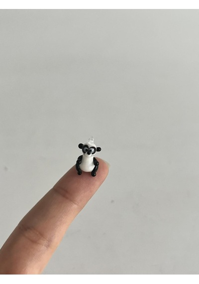 El Yapımı Mini Murano Cam Panda Biblo A104-02