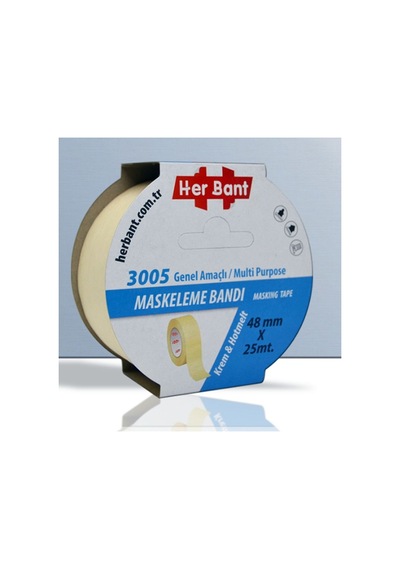 48mmx25mt Maskeleme Band Doğal Kauçuk Hotmelt Bant Yüksek Kalite