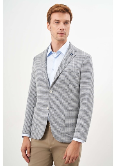 Morven Erkek Taş Örme Slim Fit Torba Cep Mono Yaka Spor Ceket 24ms002011870 Taş