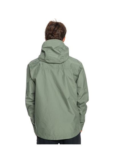 Quiksilver Over Cast Gore Tex Erkek Yeşil Ceket Siyah