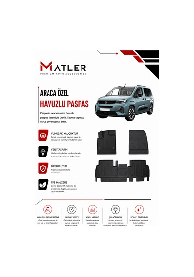 Opel Combo 2025 Model 4d Elstra Havuzlu Paspas