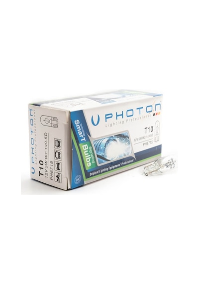 T10 HALOJEN DİPSİZ OTO AMPÜLÜ PHOTON W5W PH5715 10Adet