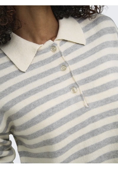 Only Bayan Polo Yaka Sweatshirt 15356689 Bej