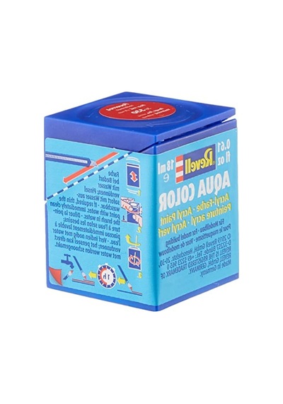 Ateş Kırmızısı Su Bazlı Maket Boyası, Yarı Parlak 18ml 0,15 L