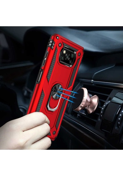 Xiaomi Poco X3 Kılıf Zore Vega Kapak Gold