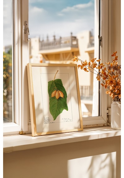 Ahşap Ruhlu Mutfak Ahşap Çerçeveli Poster Tablo 119