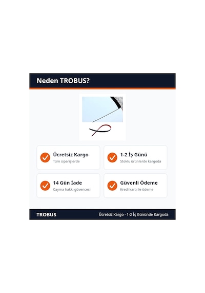 Trobus Oto Bagaj Spoiler Çıtası Kalın Düz Mat Siyah 135 Cm