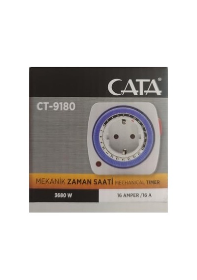 Ct-9180 Zaman Ayarlı Priz Mekanik Ayarlanabilir Timer Saati, Hms9999