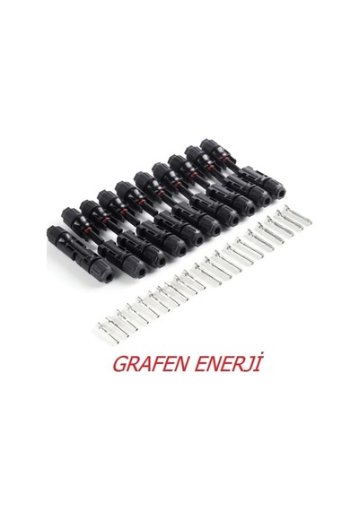 Mc4 Solar Pv Konnektör Connector Set 10 Adet Erkek Ve Dişi Set