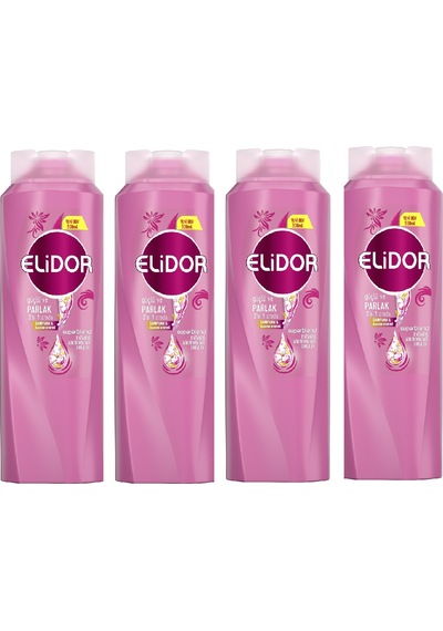 Elidor Güçlü ve Parlak 2'si 1 Arada Şampuan&Bakım Kremi 500ML x4