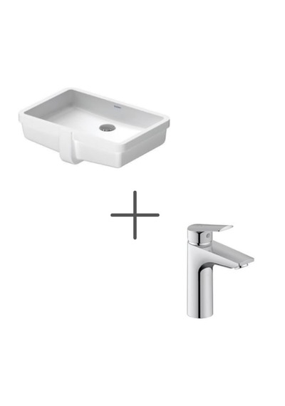 Duravit Vero Tezgah Altı Lavabo 49 Cm Ve No.1 Lavabo Bataryası, M