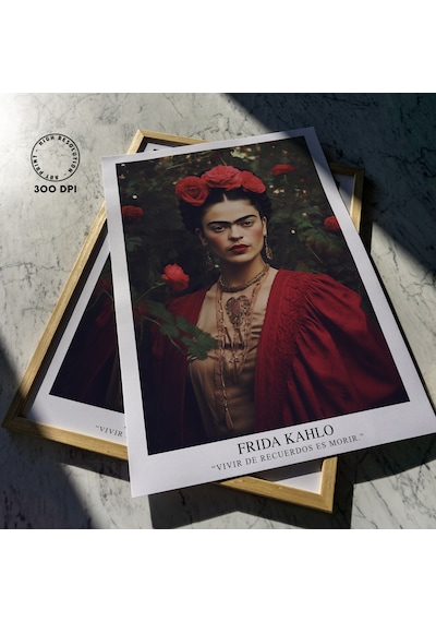Frida Kahlos, Frida Kahlo'nun Kırmızı Güllerle Fotoğrafı, İlham Verici Söz
