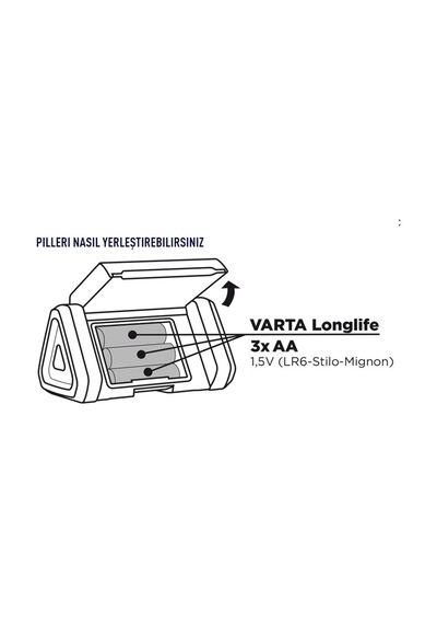 Varta 17648 Work Flex Area Light Led Fener 3Xaaa N11.9256 Siyah Varta 17648 Work Flex Area Light Led Fener 3Xaaa N11.9256 Siyah