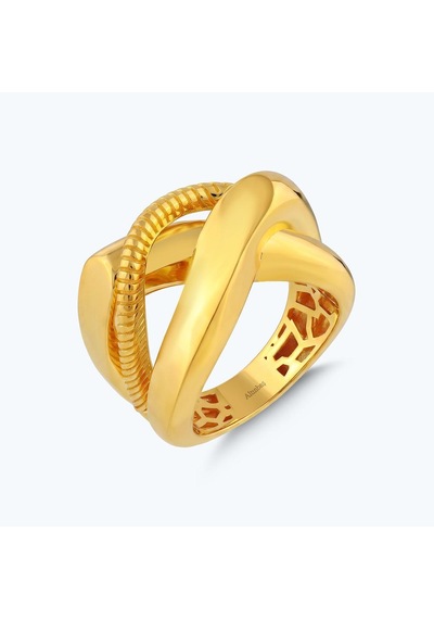Altınbaş 22 Ayar Altın Çapraz Yüzük Byz0205-25982 Çok Renkli