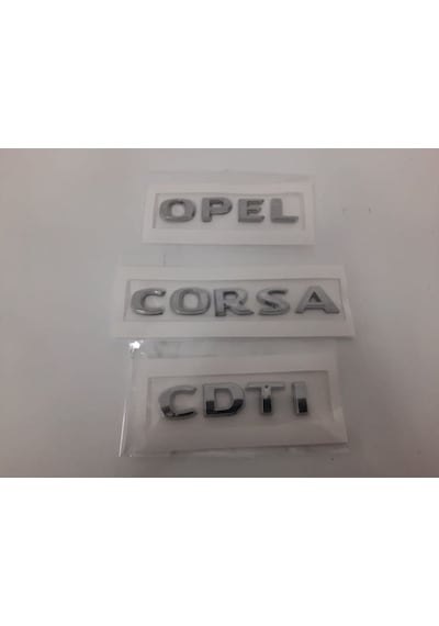Opel Corsa Cdti Yazı-Corsa D Ve Corsa C Uyumlu -3 Adet-A Kalite (553487646)
