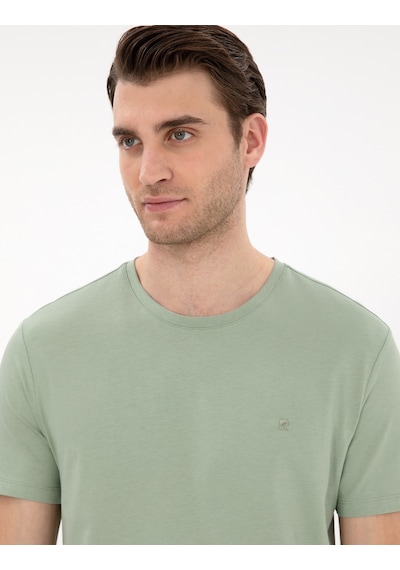 Pierre Cardin Erkek Çağla Tişört Basic 50306980-vr016 Çağla