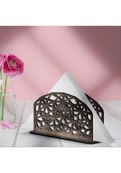 Kişiye Özel Ahşap Peçetelik - Model 4-3