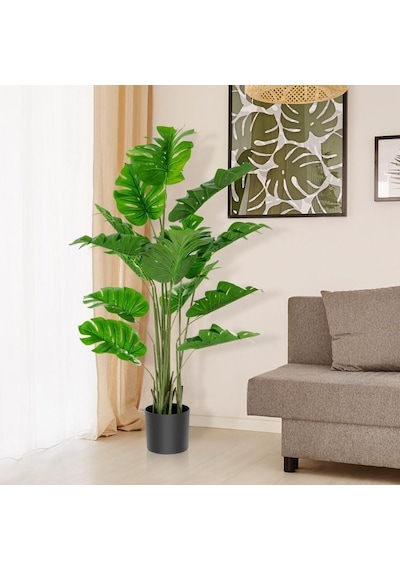 Yapay Ağaç Monstera Deve Tabanı Ağacı 180 Cm 16 Yaprak