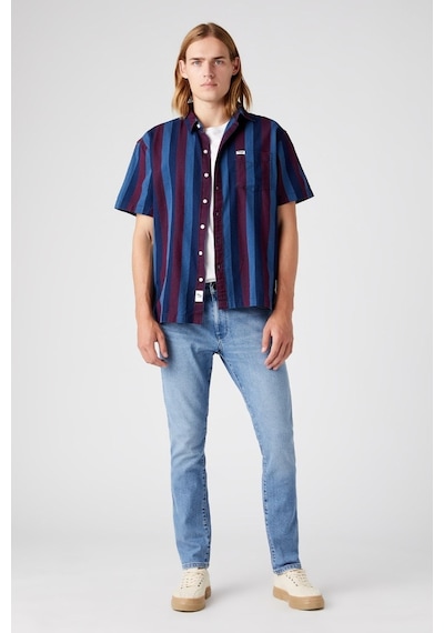 Wrangler Slim Fit Dar Kesim Normal Bel Erkek Açık Mavi Esnek Jean Denim Kot Pantolon - W18syl29r Mavi Wrangler Slim Fit Dar Kesim Normal Bel Erkek Açık Mavi Esnek Jean Denim Kot Pantolon - W18syl29r Mavi