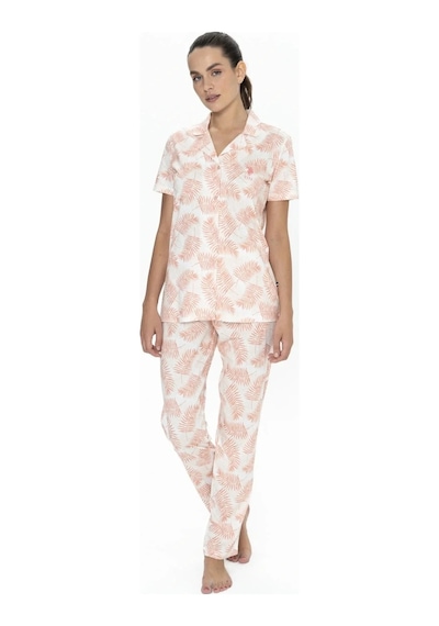 U.s. Polo Assn. 20087 Kadın Somon Kısa Kollu Boydan Patlı Pijama Takımı Belirtilmemiş U.s. Polo Assn. 20087 Kadın Somon Kısa Kollu Boydan Patlı Pijama Takımı Belirtilmemiş