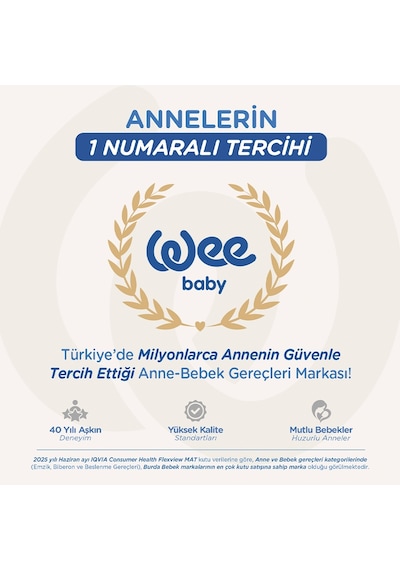 Wee Baby Akide Damaklı Emzik No:2 Mavi 6-18 Ay