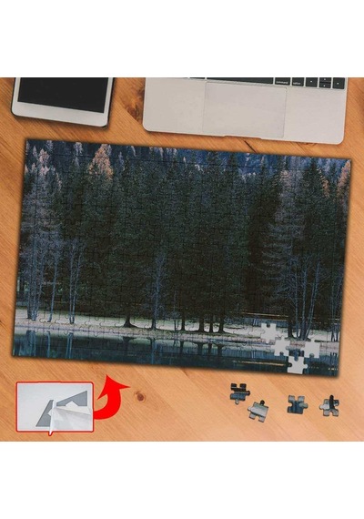 Ormanda Ağaçlar, Doğa 240 Parça Puzzle Yapboz Tablo-s832