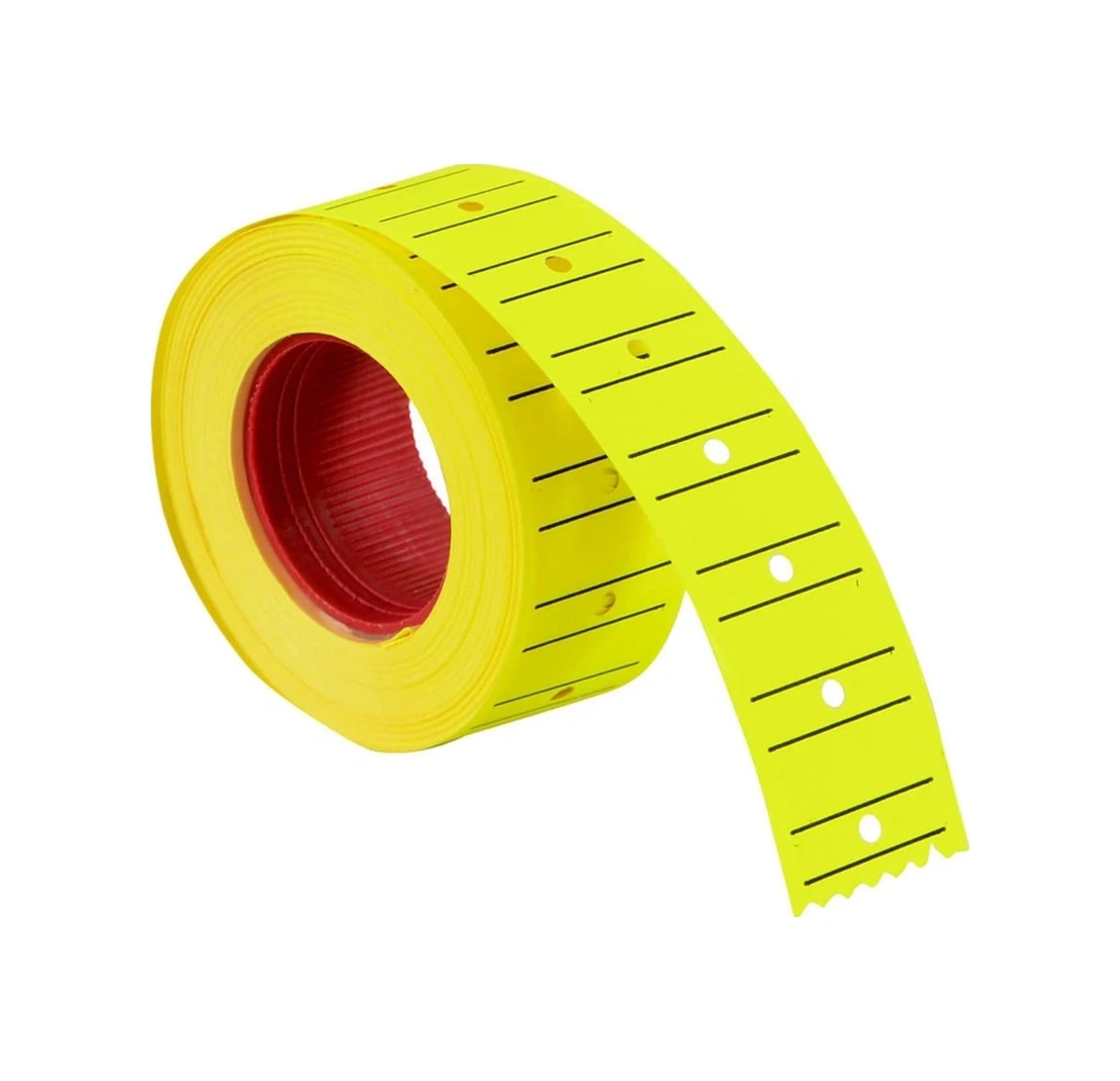 Sarı Fiyat Etiketi 12x21 Mm - 1 Adet Sarı