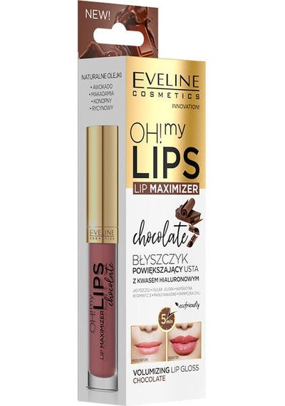 Eveline Cosmetics Oh My Lips Dudak Parlatıcı 4.5 Ml Çikolata 3154