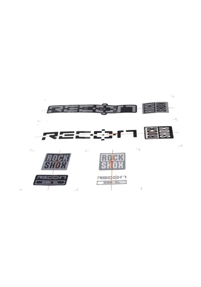 Rockshox Recon 355 Decal Kit 11.4015.005.000 Siyah - Kırmızı