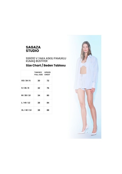 Sagaza Studio Ss6010 İnce Askılı Büstiyer Bebe Mavisi