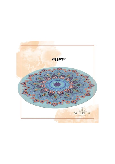 Mithra Moon Yoga Matı Aura Çok Renkli