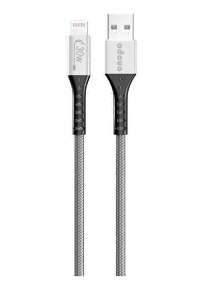 Onopo F8 3.4A 30W Lightning Örgülü Şarj Kablosu