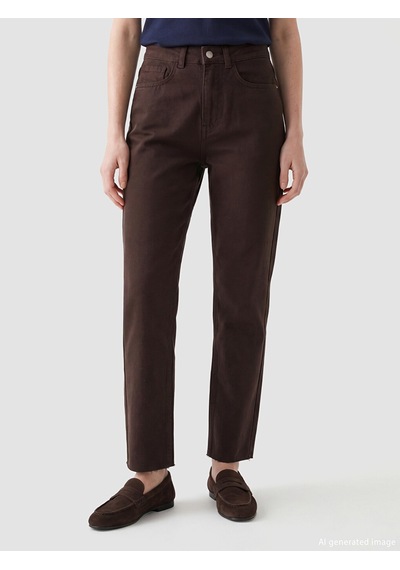 Lcw Comfort Kahverengi Flare Kadın Jean Pantolon