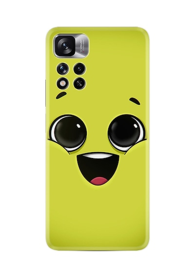 Xiaomi Redmi Note 11 Pro Plus 5g Kılıf Resimli Desenli Silikon Platinium Series White Green 1833