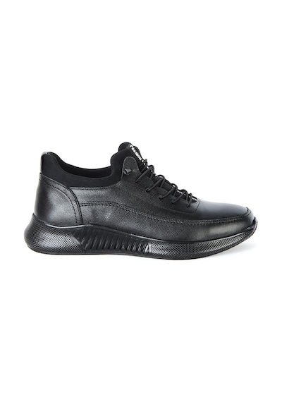 Dropland 8351 Siyah Milano %100 Deri Erkek Casual Ayakkabı Siyah