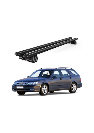 Pençe Saab 9-5 Ara Atkı 2001-2010 Uyumlu Siyah Ara Atkı Port Bagaj Tavan Barı