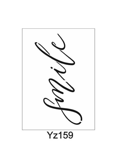 Yazı Desenler Stencil Şablon 25X35 Yz-159