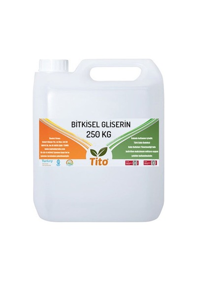 Bitkisel Gliserin Vg E422 250 Kg
