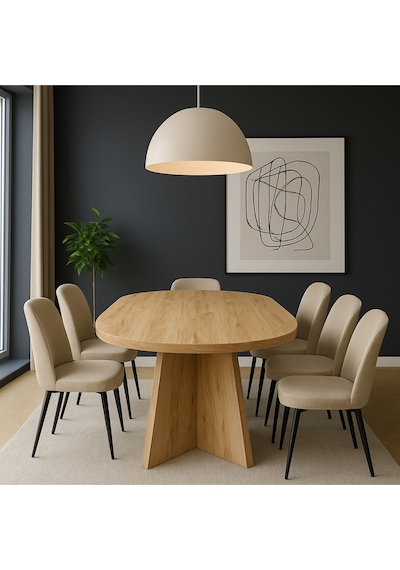 Kanatlı 180x90x75 Kalın Kenar 36mm Yemek Masası Mutfak Masası Çok Amaçlı Masa Sadece Masa Çok Renkli