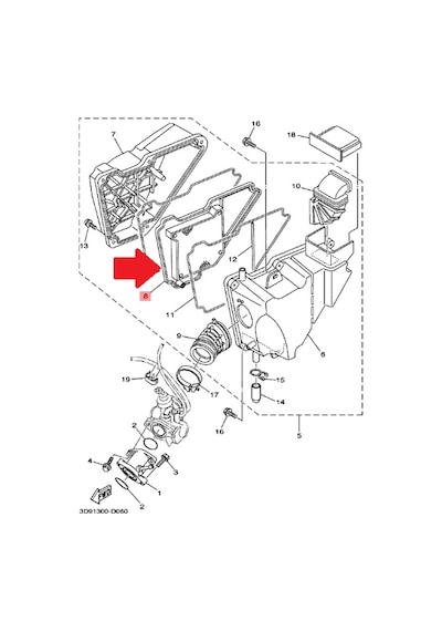Yamaha YBR125 ED Hava Filtresi 5VL-E4450-03