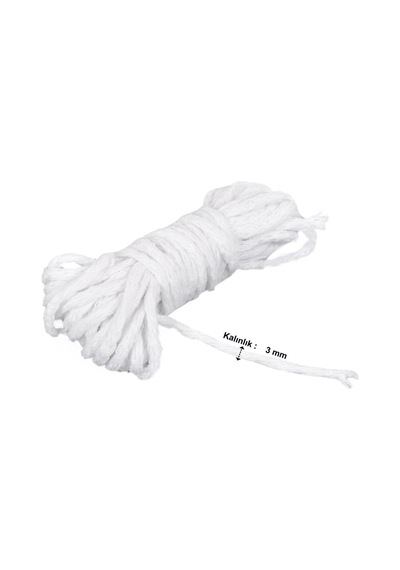 X-perk İp Mum Fitili 5 Metre Çap 3 Mm Çok Renkli