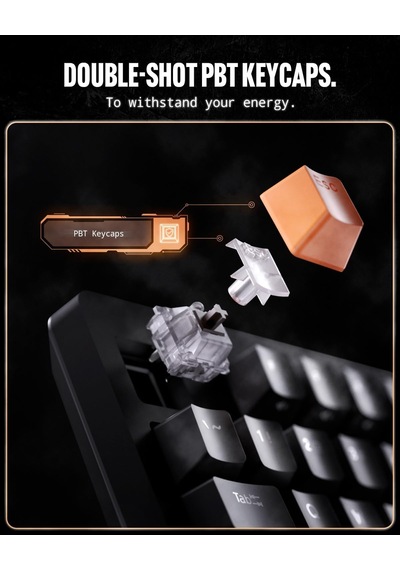 Arcplay Rgb Kablolu Mekanik Gaming Klavye Oyuncular İçin Tasarlandı Multi-fonksiyon Ses Ayarı Cherry Mx Brown Switch / 8000 Hz Ingilizce Q - App06427