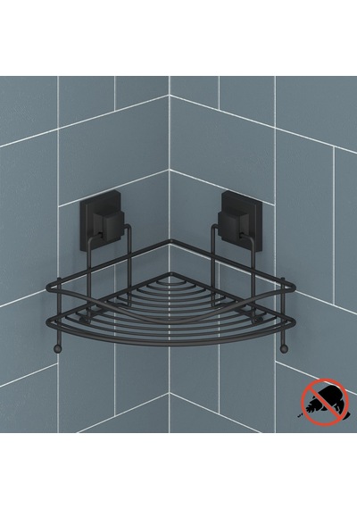 Teknotel Easyfıx Yapıskanlı Askılı Banyo Rafı Mat Siyah Ef250 Çok Renkli