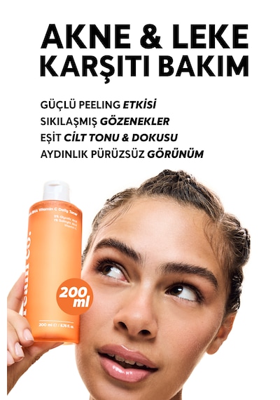 Cream Co. Leke Karşıtı Nemlendirici Krem 50 ML + Aha-Bha Vitamin C Tonik 200 ML