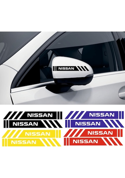 Nissan Note Yan Dikiz Aynası Şerit Sticker Araca Özel