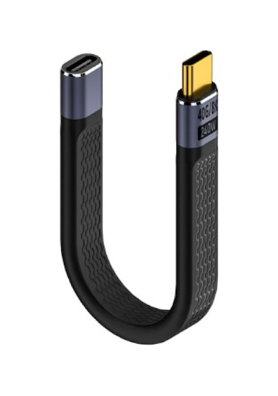 Type-c To Type-c Dişi 40 Gbps 8k Kablo 240w Pd Hızlı Data Kablosu C-25 10 Cm