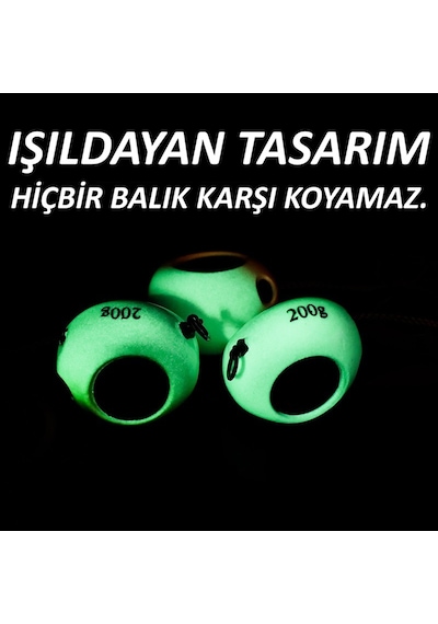 Melek Gözü Kurşun Yeni Nesil Kancalı 150 Gr Sarı